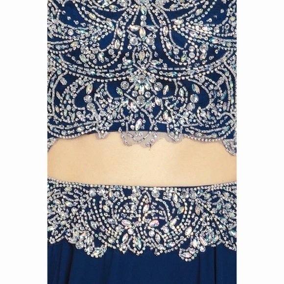 2 pc 1619 Navy Dress - Picture 5 of 6